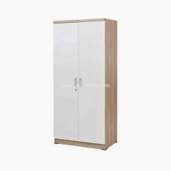 2 Door Wardrobe - White/Maple / Brand New / Free Delivery / 9953232