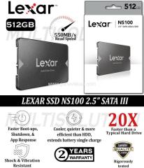 512GB 2.5 Inch SATA SSD - Lexar Solid State Drive - Brand New - Free Delivery Maldives