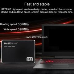 512GB 2.5 inch SATA SSD - WeiRO Solid State Drive - Brand New - Free Delivery Maldives