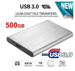 Portable External Hard Disk 500GB - USB 3.0 for PC, Laptop, PS4 - Free Delivery Maldives