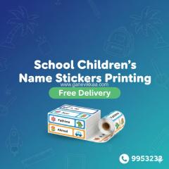 Custom School Book Labels for Children - Name Stickers Printing - Fast Delivery Maldives