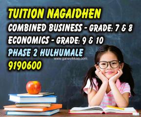 Grade 7-10 Tuition Classes in Phase 2, Hulhumale - Business & Economics Focus - Cambridge