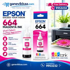 Epson 664 Magenta Ink Bottle - for EcoTank L-Series Printers - Brand New - Free Delivery Maldives