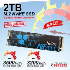 2TB M.2 NVMe SSD 2280 - Netac Brand - Brand New - Free Delivery Maldives