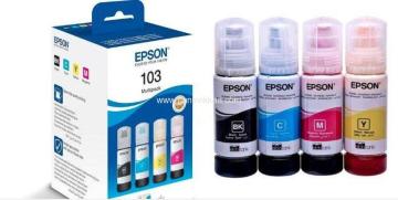 Epson 103 Ink Bottle Set (4 Colors) | Brand New | Free Delivery Maldives
